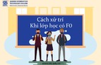 [Sổ tay ngày trở lại trường học] Cách xử trí khi lớp học có F0