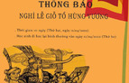 Thông báo nghỉ lễ Giổ tổ Hùng Vương