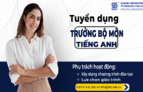 Tuyển dụng nhân sự tại SITC-Trưởng bộ môn Tiếng Anh