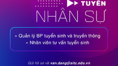 Tuyển dụng nhân sự tại SITC-Bộ phận Tuyển sinh