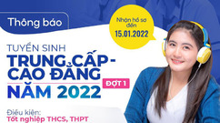 Thông báo xét tuyển đợt 1 năm 2022