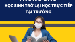 Thông báo tổ chức cho học sinh trở lại học trực tiếp tại trường