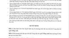 Kế hoạch đào tạo khóa học 2021 - 2023 Ngành Tiếng Anh