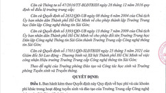 Quyết định ban hành Quy định về học phí năm 2023