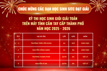[BẢN TIN VINH DANH] HỌC SINH SITC ĐẠT THÀNH TÍCH CAO TẠI KỲ THI HSG GIẢI TOÁN TRÊN MÁY TÍNH CẦM TAY CẤP THÀNH PHỐ LẦN THỨ 32